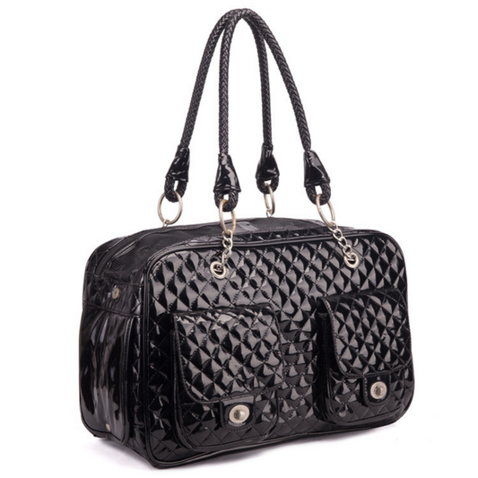 Black Luxury dog Bag - Von Hound and Friends