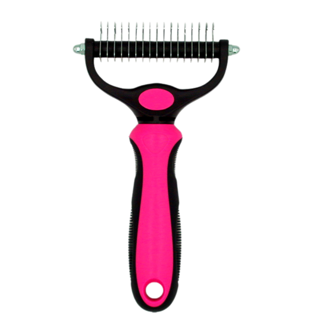 Pink Large De-Matting Grooming Comb - Von Hound and Friends