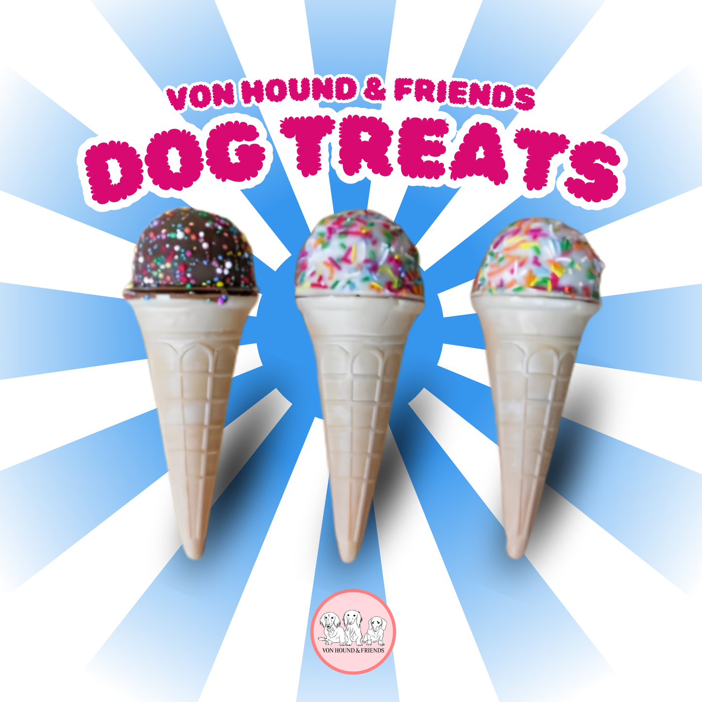 Ice Cream Cone - Gourmet Dog Treats