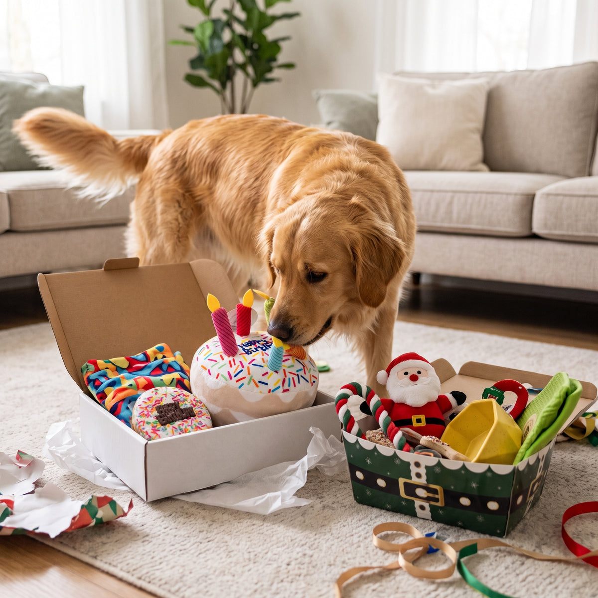 Small Christmas Hamper for Dogs - Von Hound and Friends