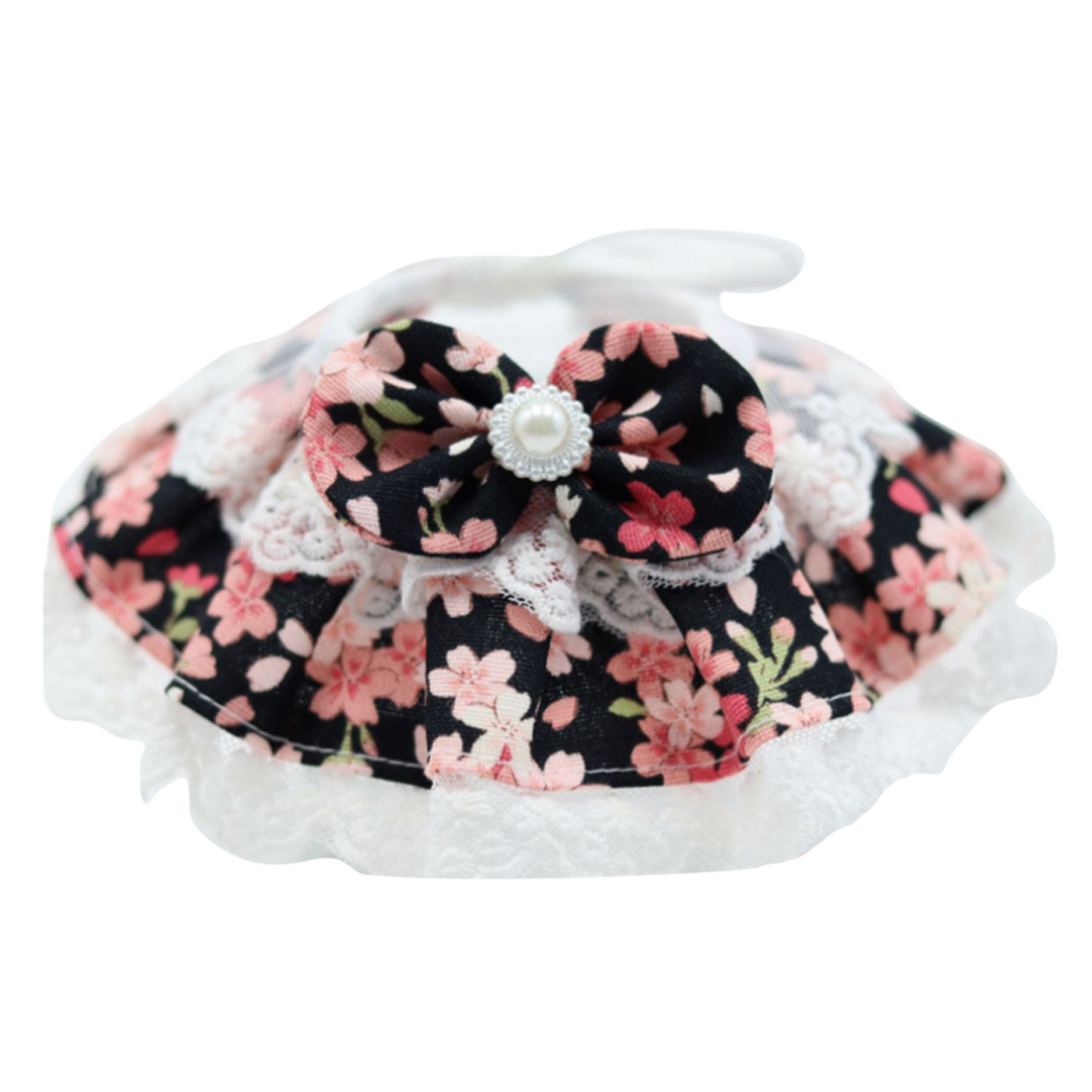 Black Flower Grooming Accessory by von hound and friends