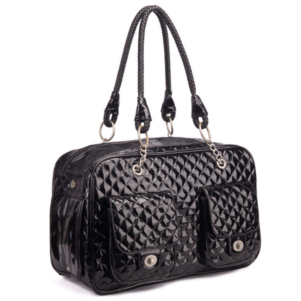 Black Luxury dog Bag - Von Hound and Friends