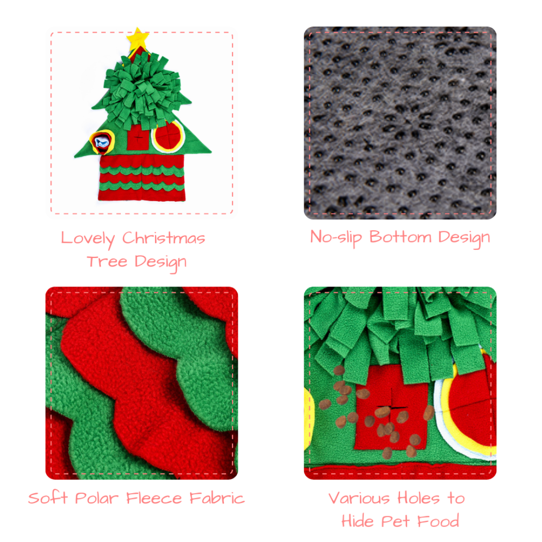 Christmas Tree Snuffle Mat for Dogs - Von Hound and Friends