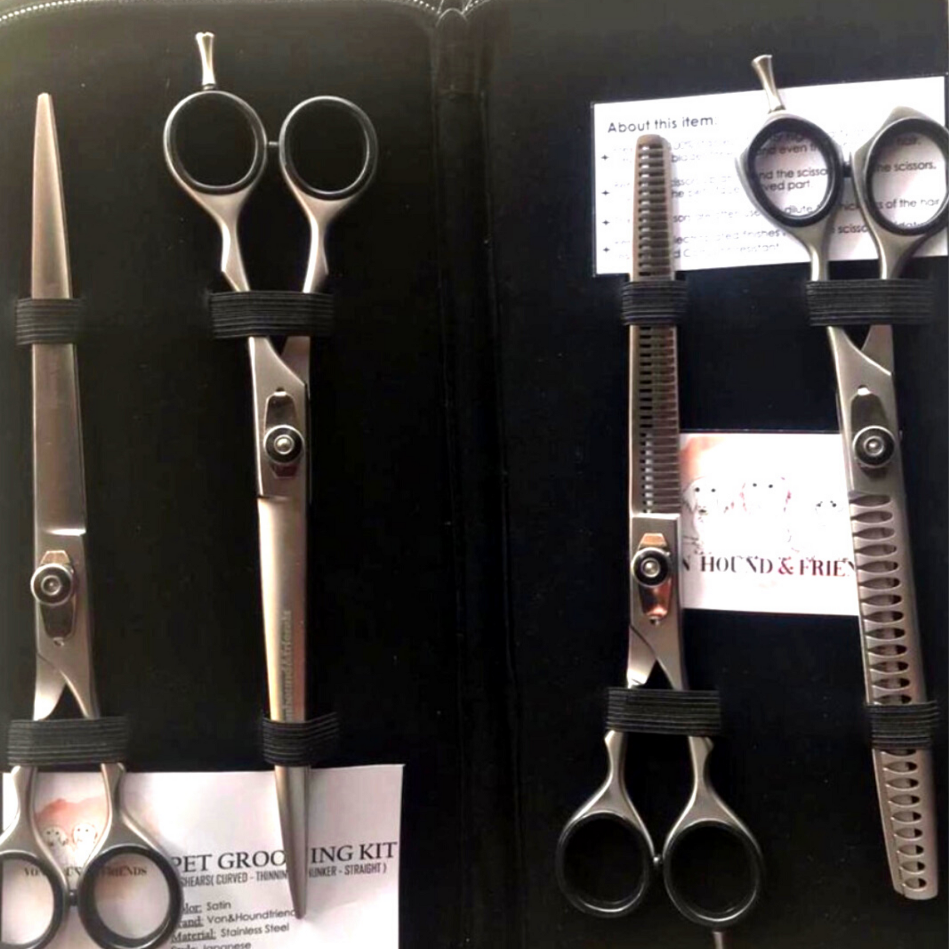 Dog Grooming Scissors Pack - Von Hound and Friends