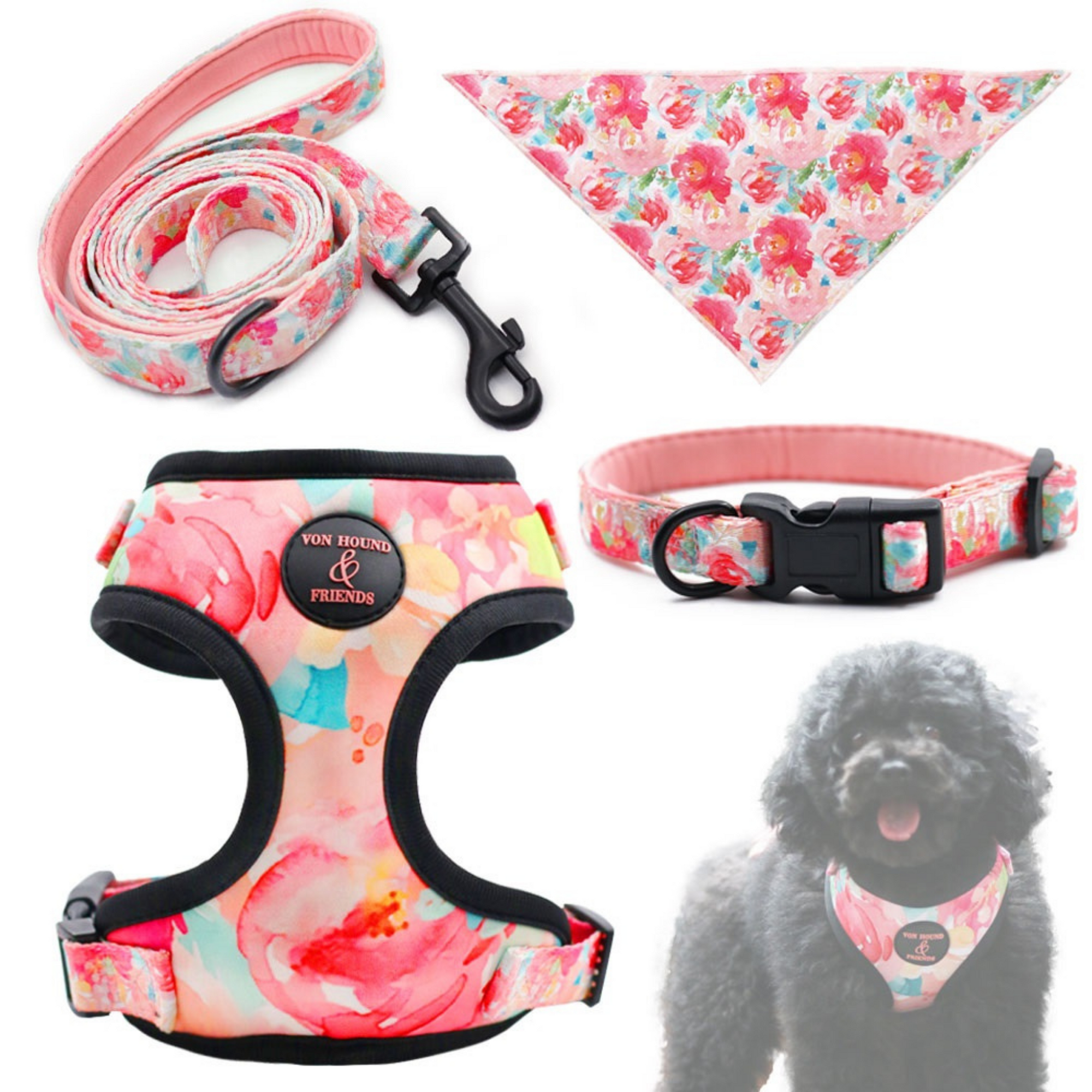 Flower Dog Harnesses Bundle - Von Hound and Friends