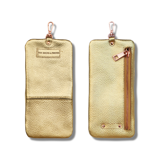 Leather Phone and Poop Bag Holder - Von Hound and Friends