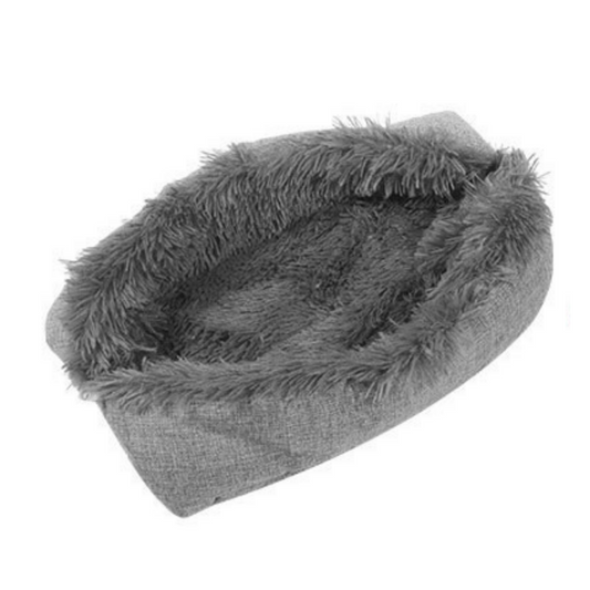 Grey Fluffy Pet Bed by von hound and friends