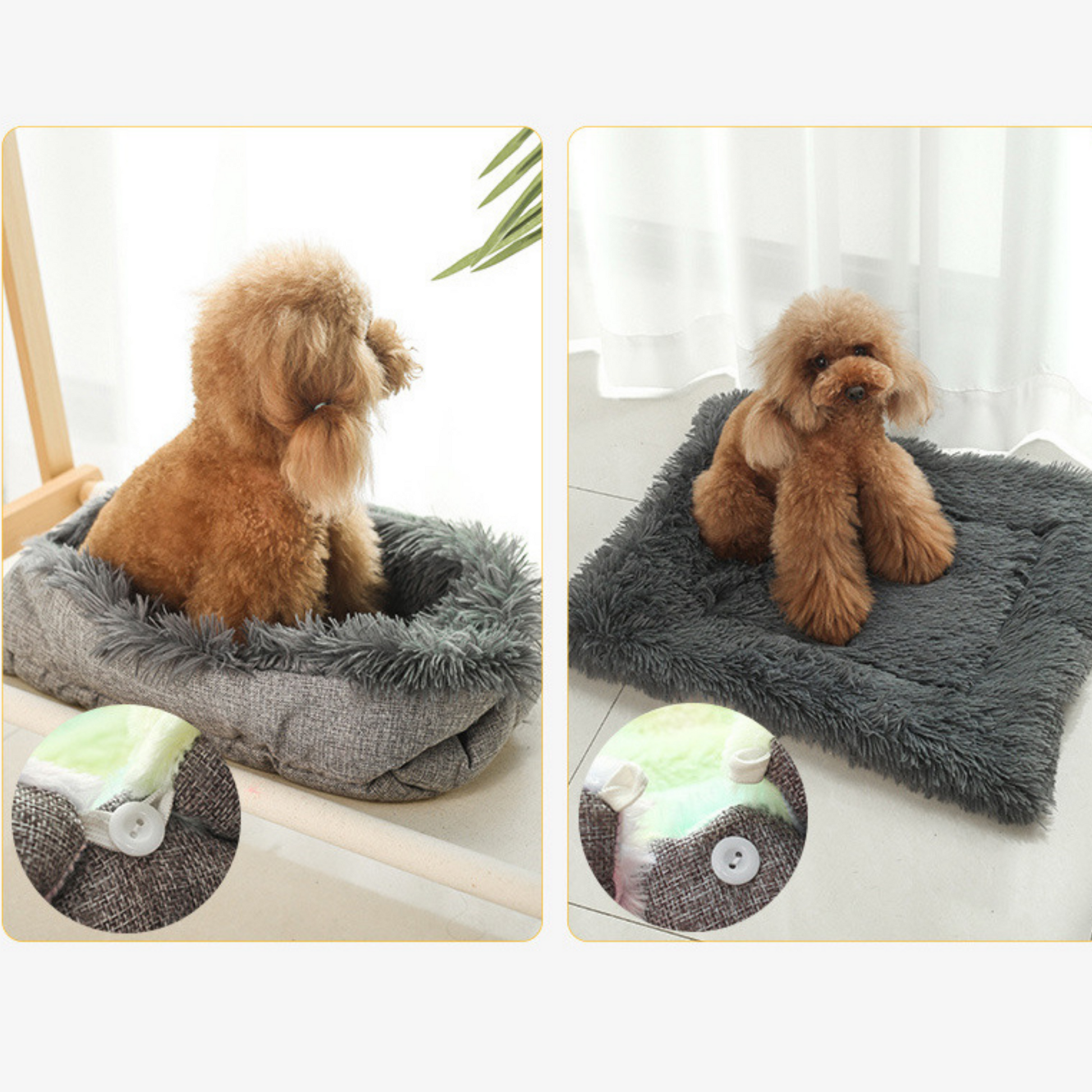 Grey Pet Bed by von hound and friends