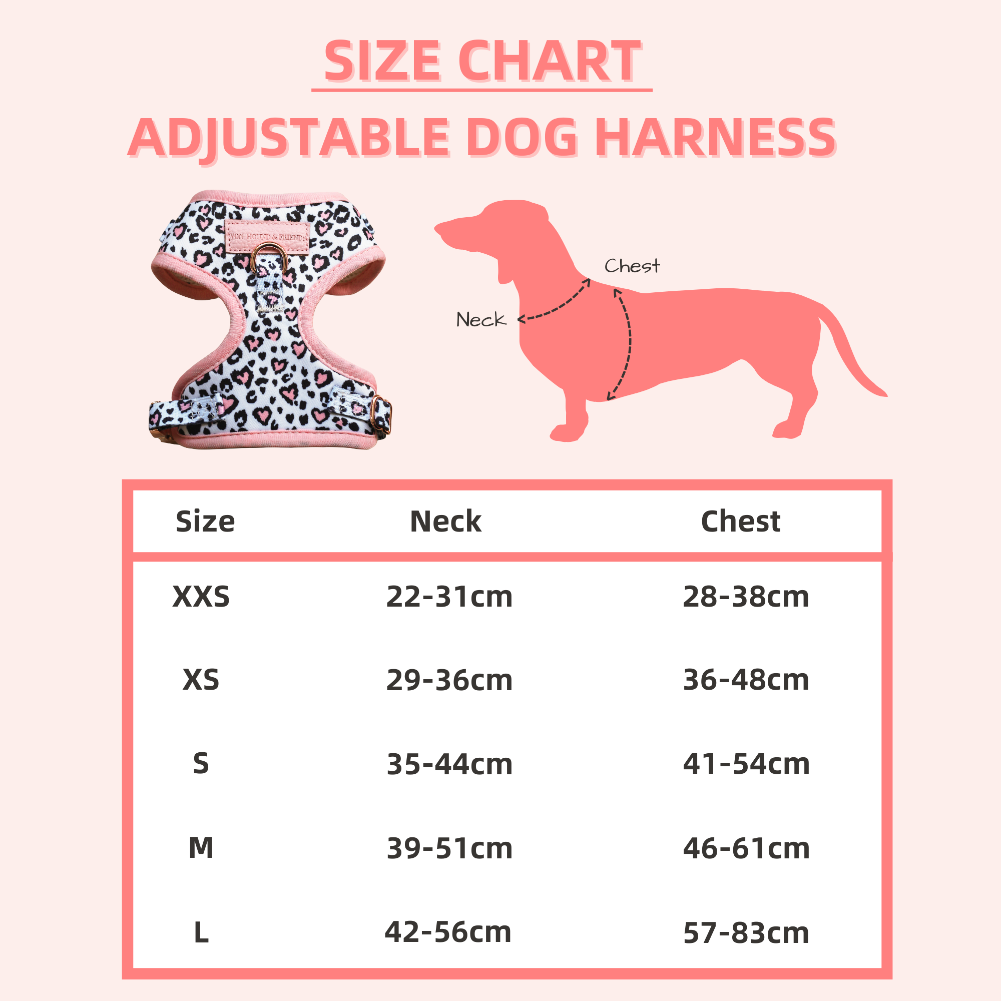Safari Love Adjustable Dog Harness