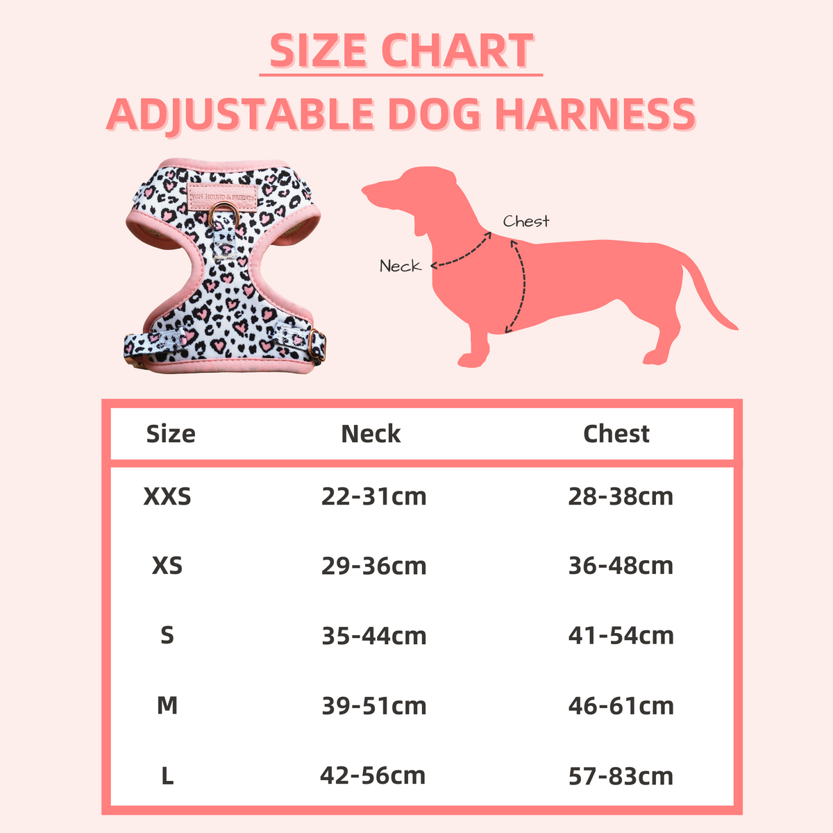 Puppia soft harness size guide hotsell