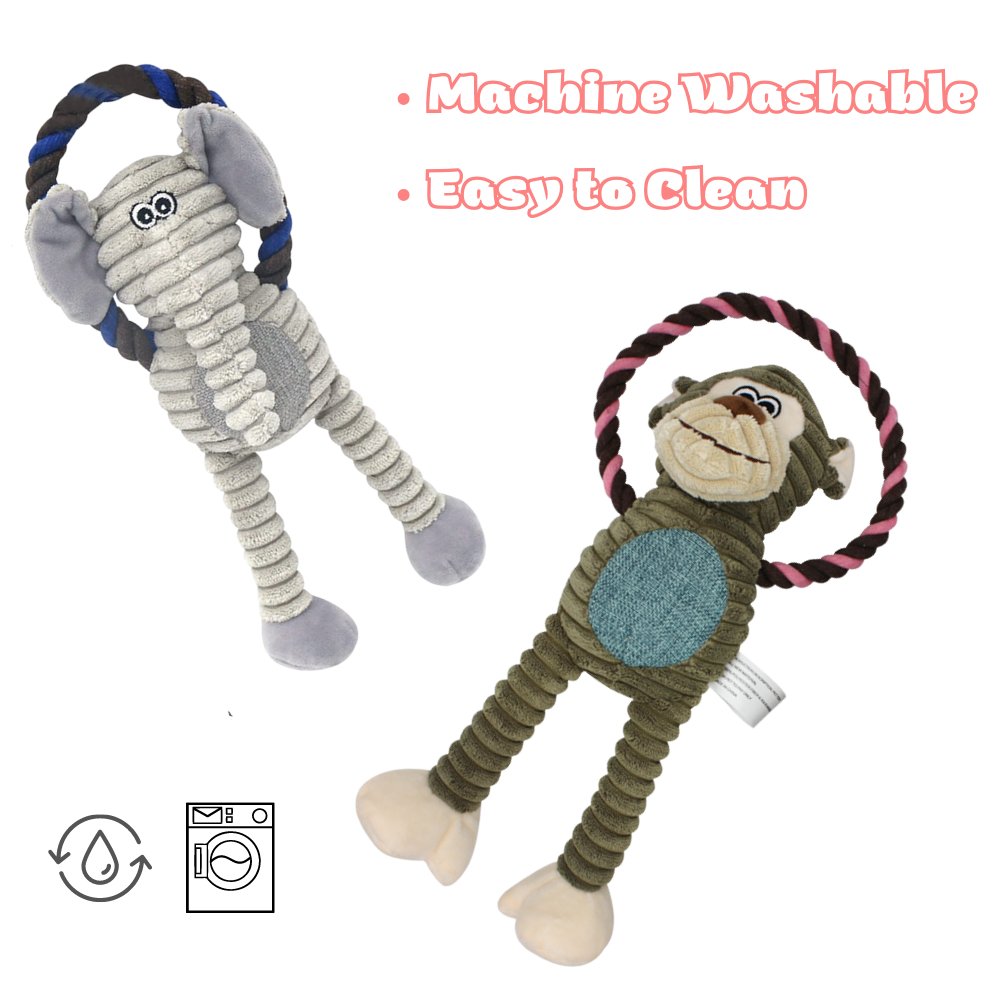 Safari Rope Plush Dog Toy - Von Hound and Friends