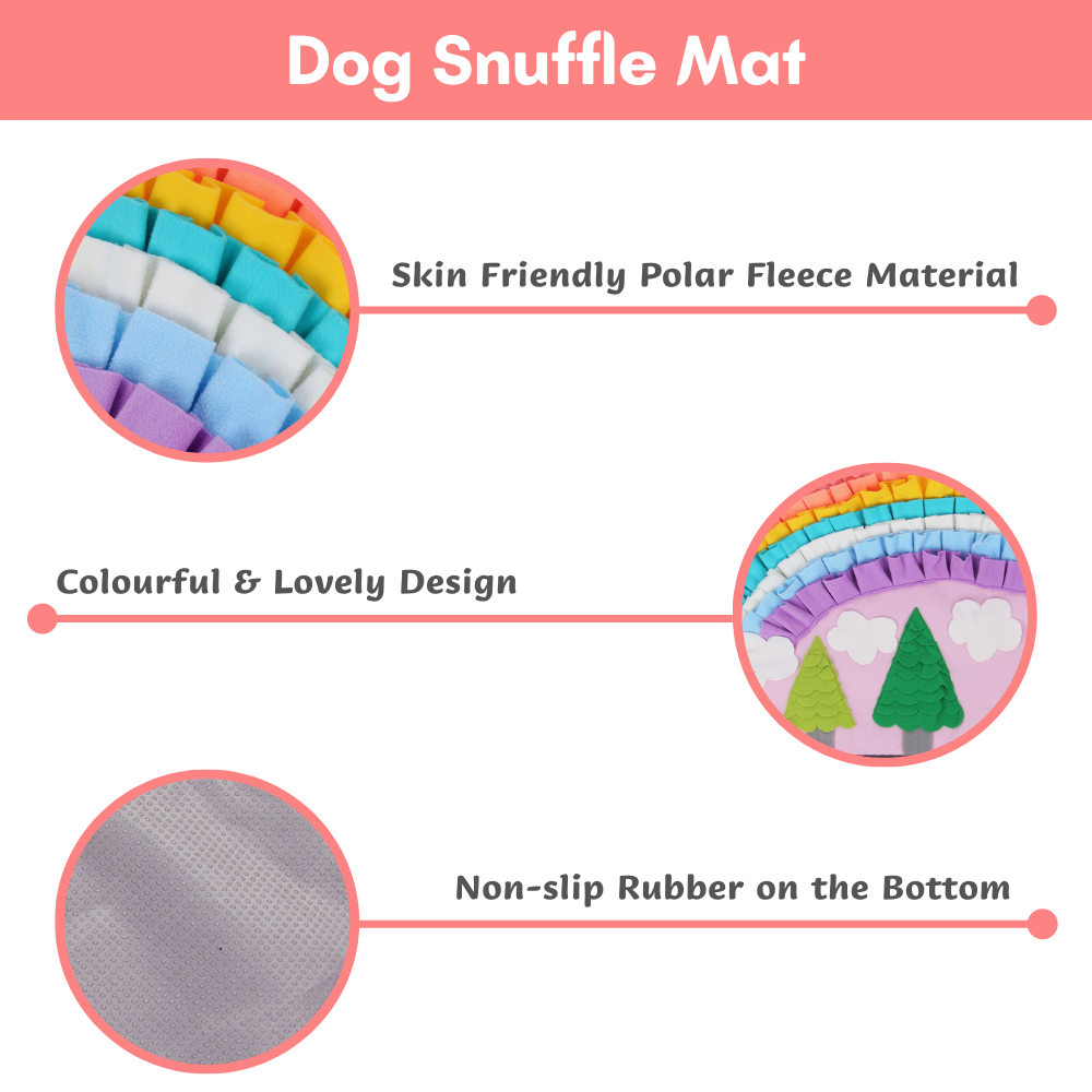 Rainbow Snuffle Mat for Dogs - Von Hound and Friends