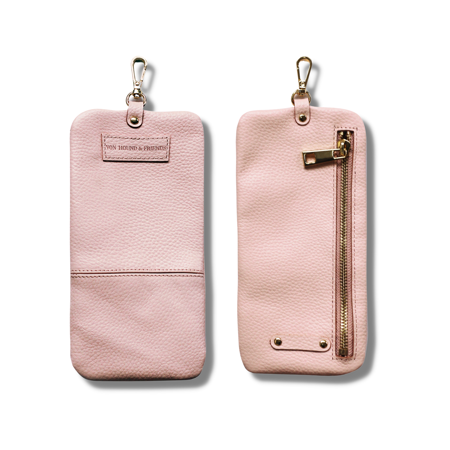Leather Phone and Poop Bag Holder - Von Hound and Friends