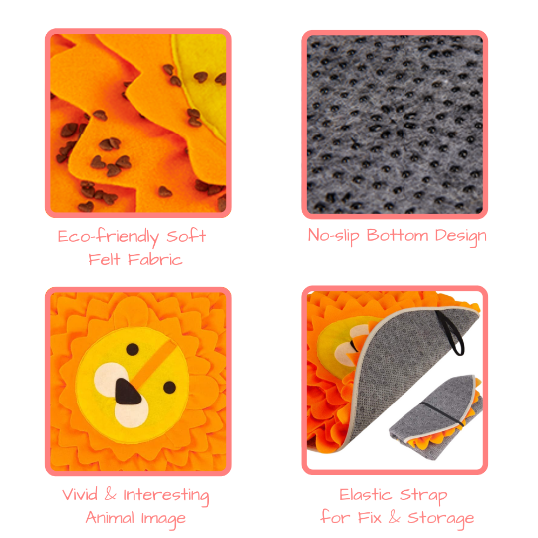 Orange Lion Snuffle Mat - Von Hound and Friends