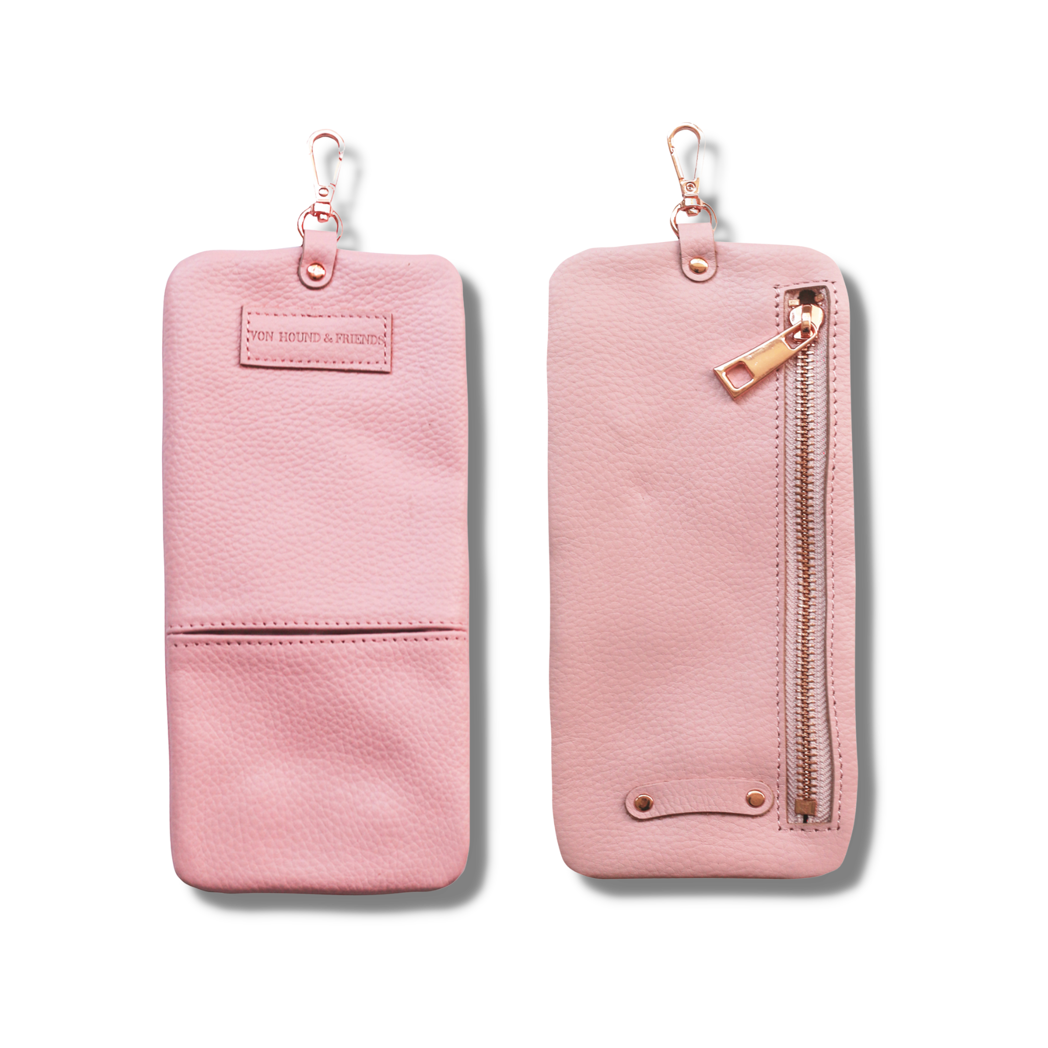 Leather Phone and Poop Bag Holder - Von Hound and Friends