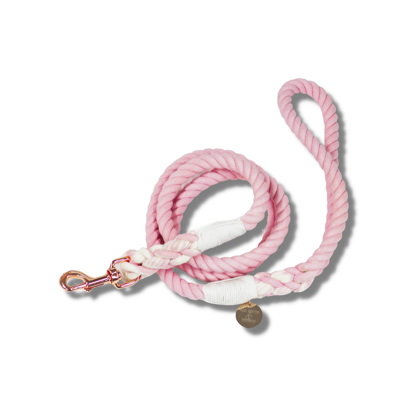 Pink Rope Dog Leash - Von Hound and Friends