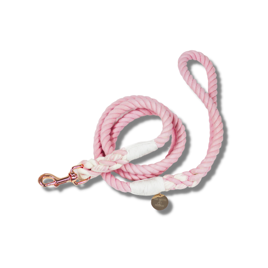 Pink Rope Dog Leash - Von Hound and Friends