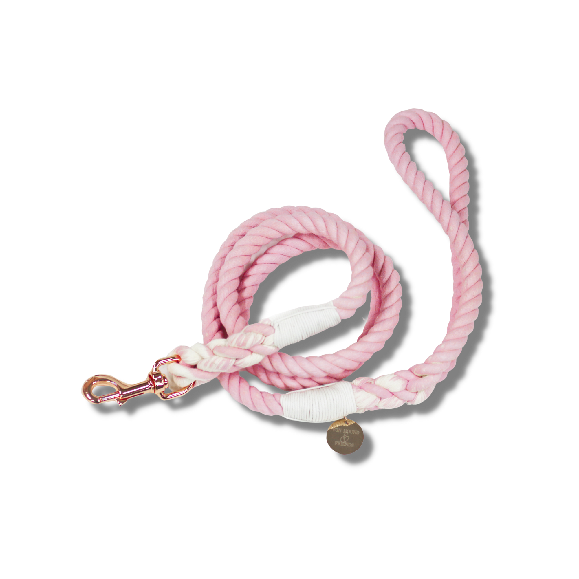 Pink Rope Dog Leash