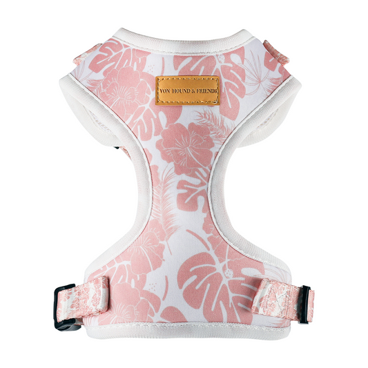 Pink and White Dog Harness - Von Hound and Friends