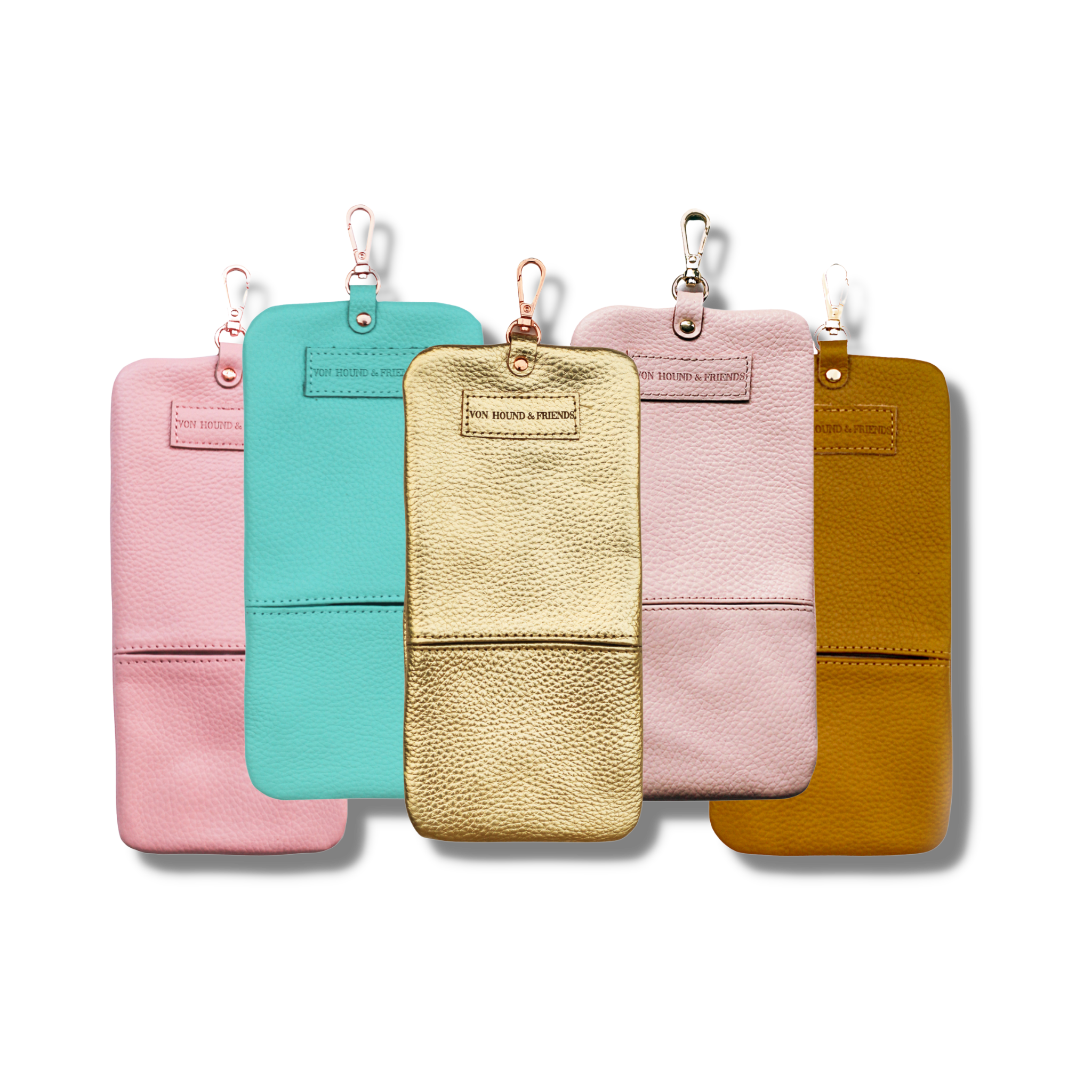 Leather Phone and Poop Bag Holder - Von Hound and Friends