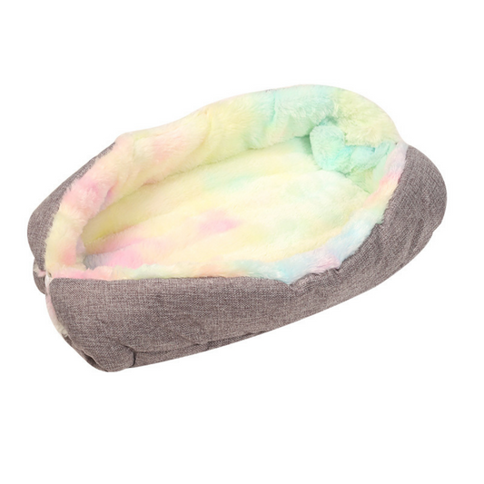 Rainbow Fluffy Pet Bed by von hound and friends