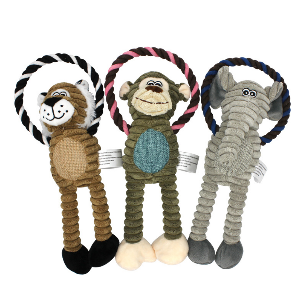 Safari Rope Plush Dog Toy - Von Hound and Friends