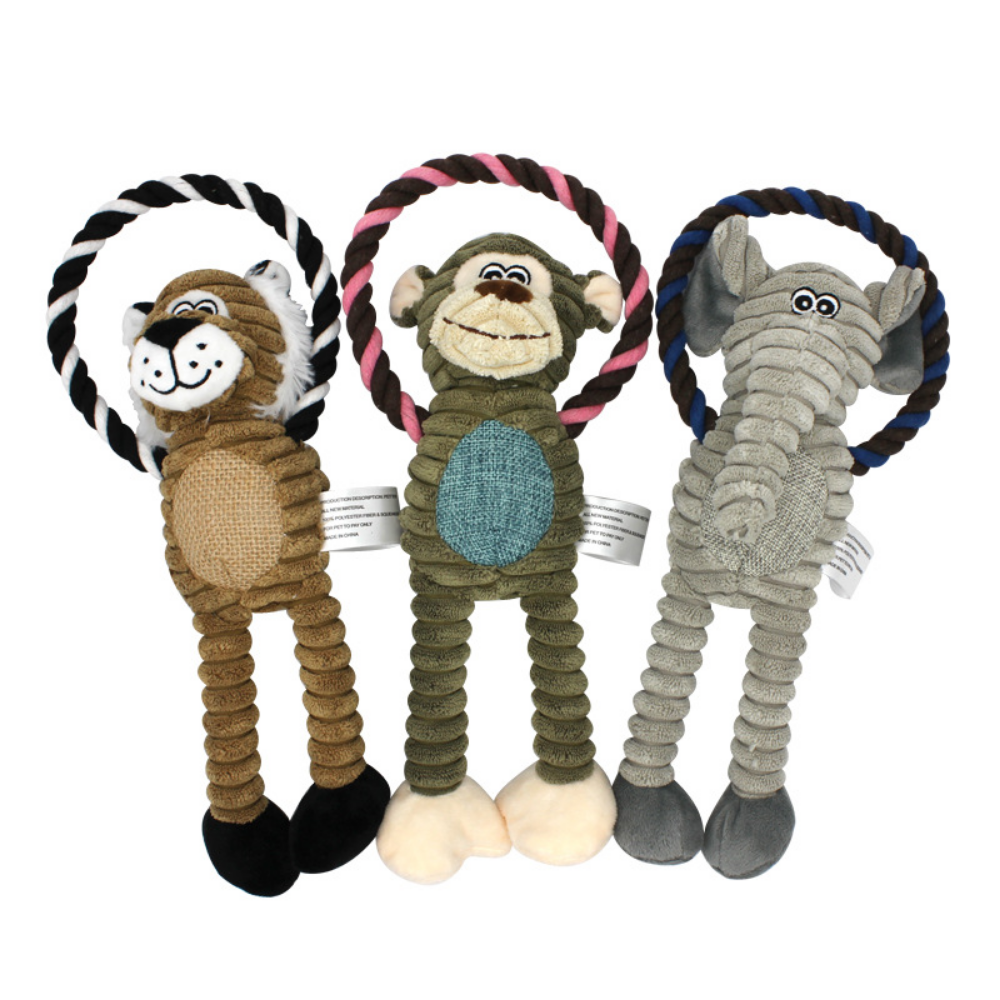 Safari Rope Plush Dog Toy