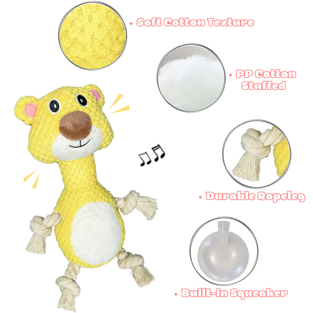 Squeaker Rope Dog Toy - Von Hound and Friends