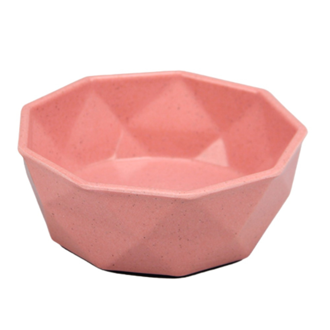 Von Hound and Friends Pink Bamboo Dog Bowl