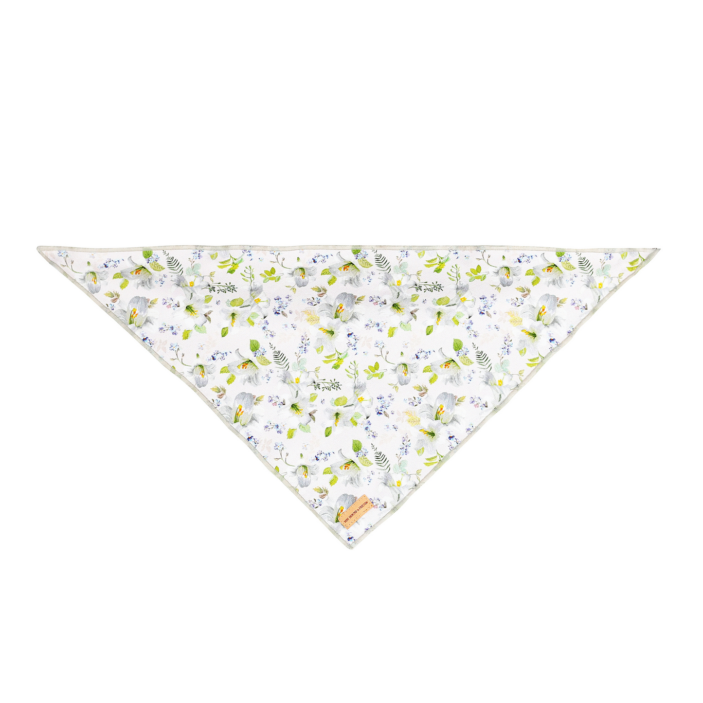 White Flower Puppy Bandanas - Von Hound and Friends