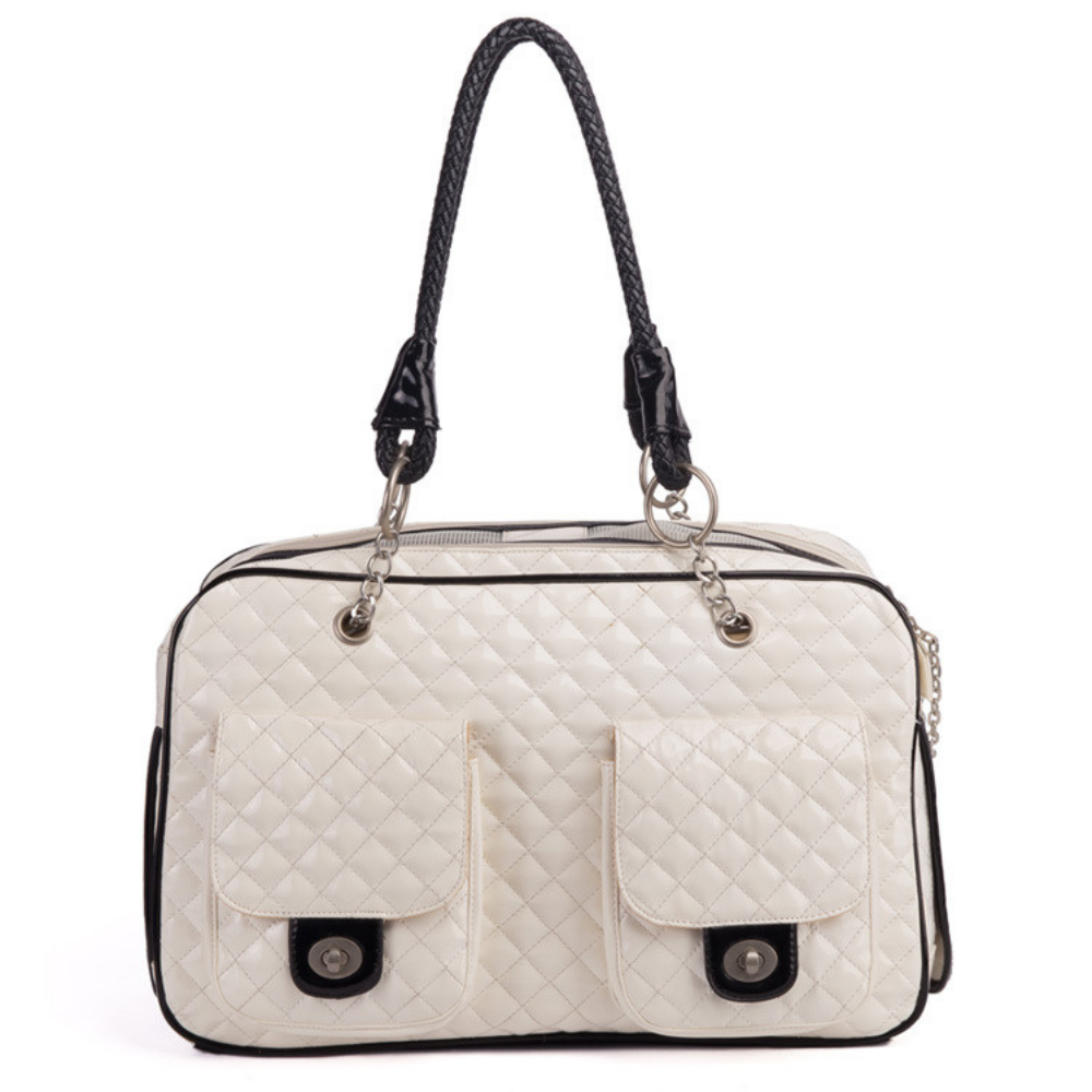 White Luxury Dog Bag - Von Hound and Friends